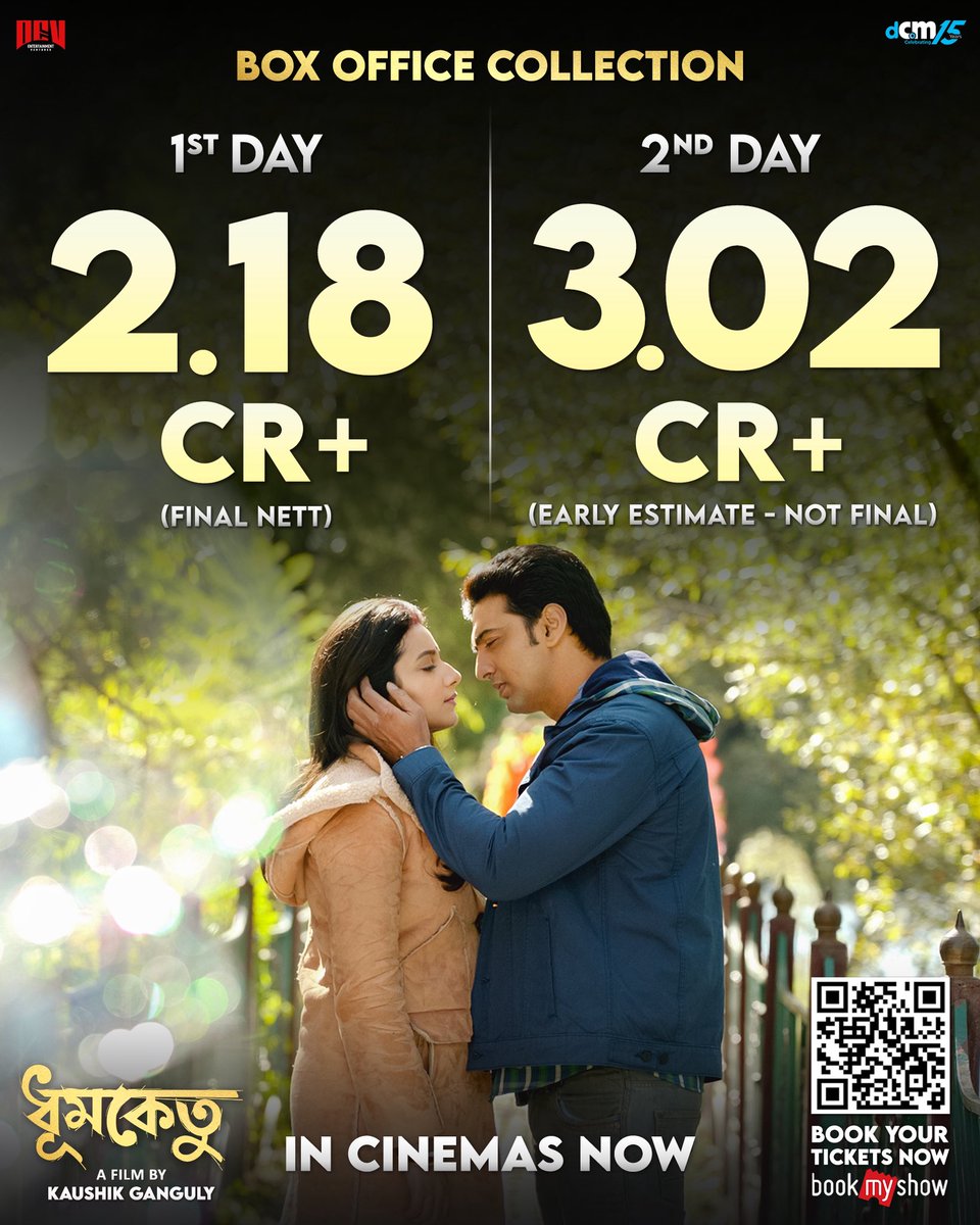Subhashree Ganguly (@subhashreesotwe) on Twitter photo Bigger, Bolder, Rewriting New Records! 🔥💥
#Dhumketu not only smashes Day 2 records… it DELIVERS the HIGHEST single-day collection EVER in Bengali cinema! 🚀👑
Book Your Tickets Now - bookmy.show/Dhumketu
<a href="/idevadhikari/">Dev</a> <a href="/ActorRudranil/">Rudranil Ghosh</a> <a href="/KGunedited/">Kaushik Ganguly</a> <a href="/aroyfloyd/">Anupam Roy</a> Bigger, Bolder, Rewriting New Records! 🔥💥
#Dhumketu not only smashes Day 2 records… it DELIVERS the HIGHEST single-day collection EVER in Bengali cinema! 🚀👑
Book Your Tickets Now - bookmy.show/Dhumketu
<a href="/idevadhikari/">Dev</a> <a href="/ActorRudranil/">Rudranil Ghosh</a> <a href="/KGunedited/">Kaushik Ganguly</a> <a href="/aroyfloyd/">Anupam Roy</a>