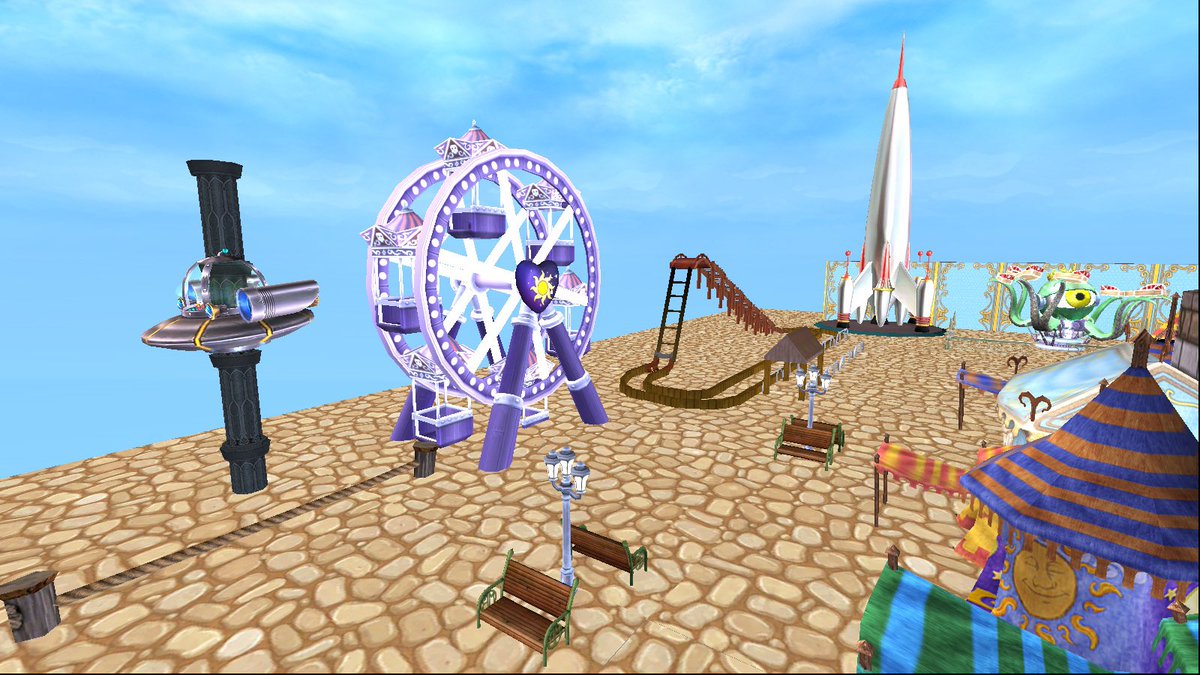 W101SierraSpade's tweet image. Bored with the Fairegrounds in the Commons? Come visit my Disneyland in Housing Tours instead! 🎡🎢🎠

#Wizard101