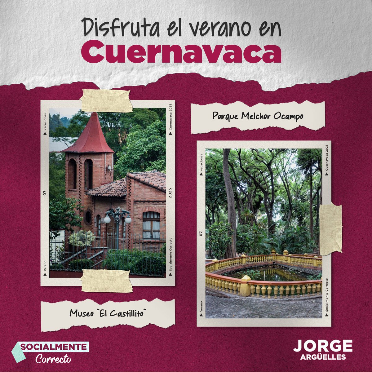 🌞 ¿Sin plan para cerrar las vacaciones?
El Museo del Castillito y el Parque Melchor Ocampo te esperan para disfrutar en familia, con amigos o en un paseo para ti.
Descubre estos rincones únicos de #Cuernavaca.