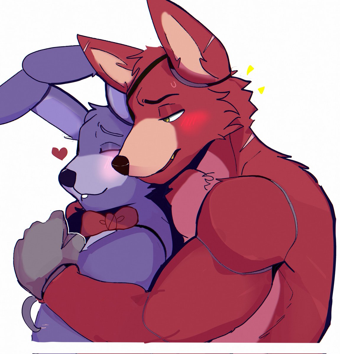 playing with your food 🦊 #foxyfnaf #bonniefnaf 🐰