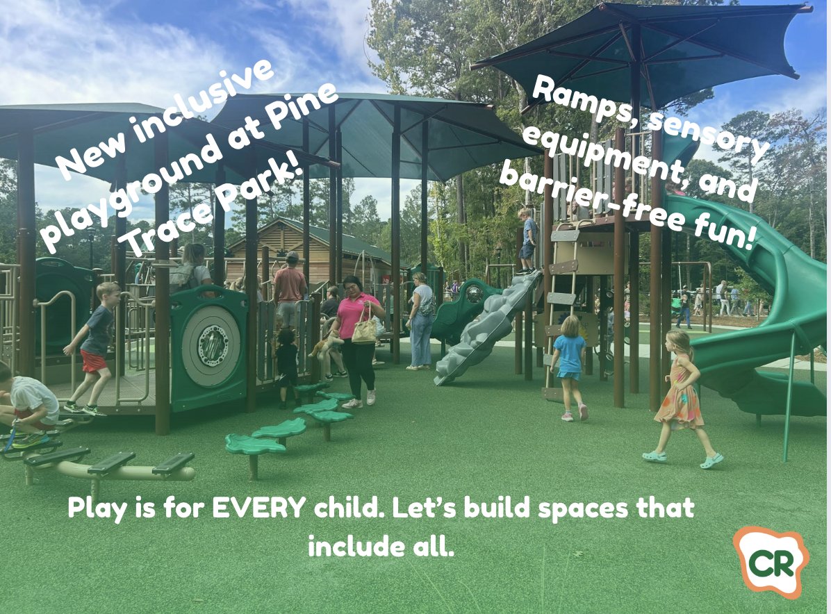 🌟 Inclusivity in Action at Pine Trace Park! 🌟
We’re thrilled to see the Lowcountry leading the way in play—Pine Trace Park just opened its newest inclusive playground, thoughtfully designed to welcome children of all abilities. From wheelchair ramps and sensory-friendly