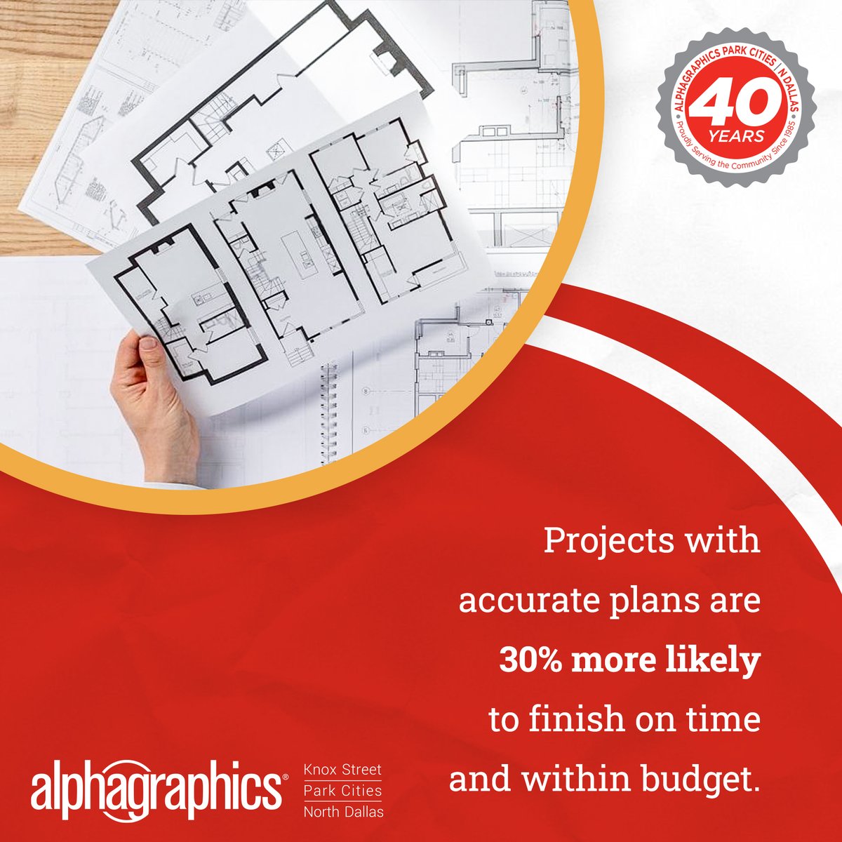 Plans are only as strong as the prints behind them. 

Reliable site plans and blueprints give your team the clarity to execute with confidence. 

#NorthDallas #Marketing #CustomSignage #PromotionalItems #Signage #PrintServices #Engraving #PromoItems #AlphaGraphicsParkCities