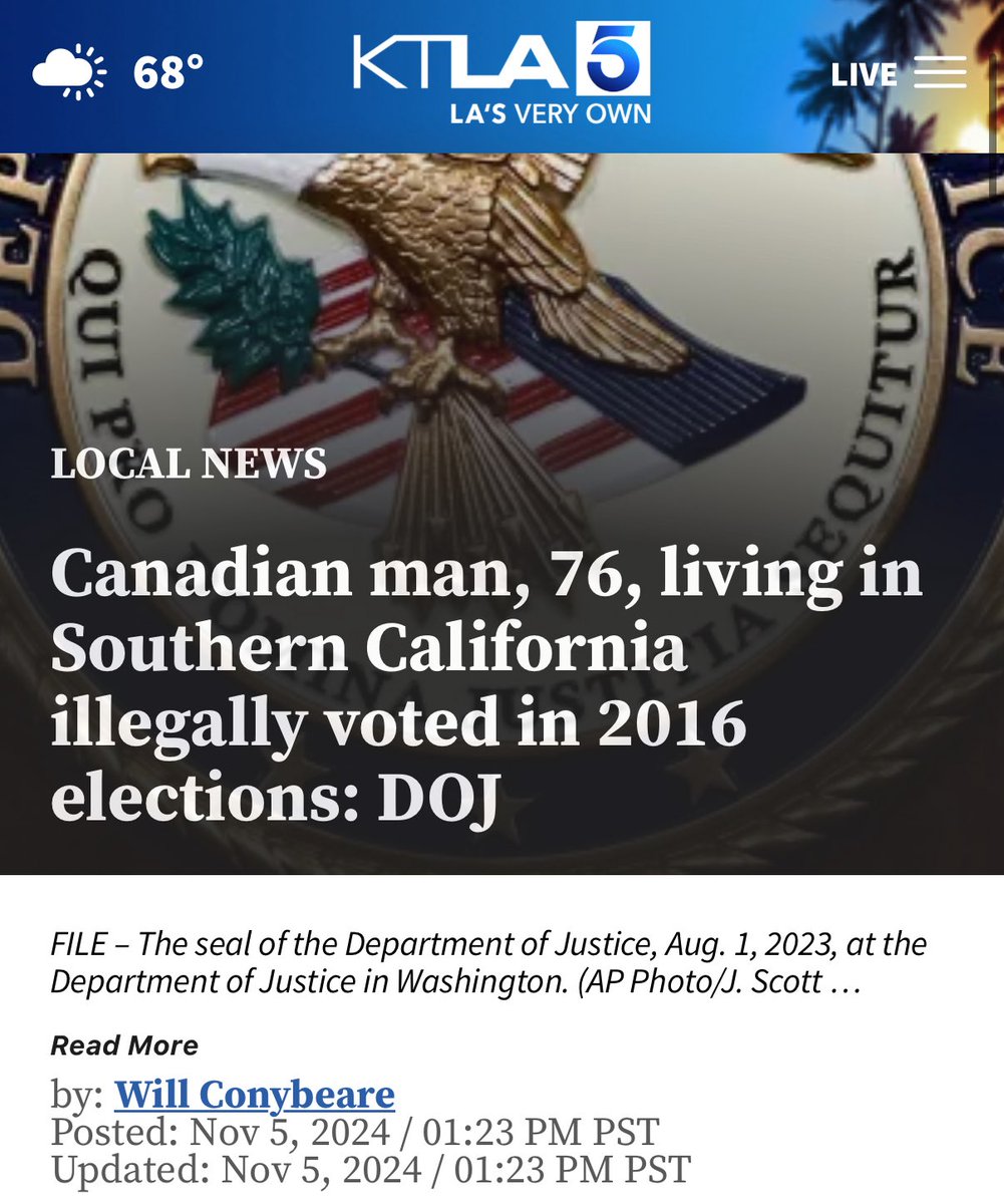 <a href="/GavinNewsom/">Gavin Newsom</a> <a href="/GOP/">GOP</a> Correction: Illegal Aliens are not allowed to vote in U.S. elections, just like they’re not allowed to be here.

But in both cases, they ignore the law.

Stop protecting criminals and Deport them all.