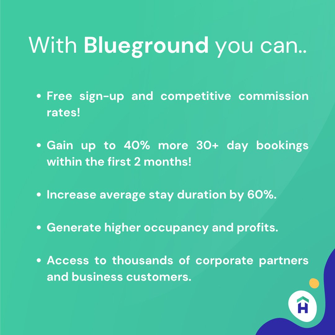 hostfully's tweet image. Blueground is now integrated with Hostfully! 🎉
Reach elite corporate clients, increase avg. stay length by 60%, and gain more stable income—all with just 7% commission.

Explore the benefits: hostfully.com/integrations/b… 

#STRtech #Blueground #MidStayBookings #VacationRentalTools