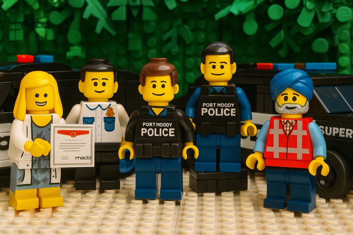 Congratulations <a href="/PortMoodyPD/">Port Moody Police</a> -- a consistent TOP 5 performer. Your work is the cornerstone of road safety, and this win shows you’re clicking all the right pieces into place. Thanks for keeping our community stud-fast and building a safer future, brick by brick.