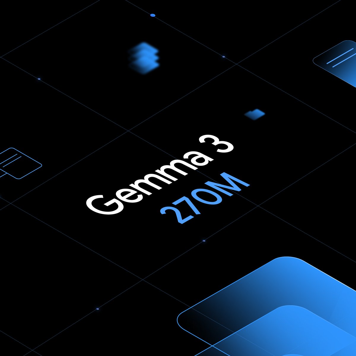 We're sharing a new addition to the Gemma family of open models: Gemma 3 270M. 🛠️

It’s tiny yet mighty AI - making it ideal for task-specific fine-tuning, with powerful instruction following built-in.

Here’s how you can build with it → goo.gle/4luSdHd