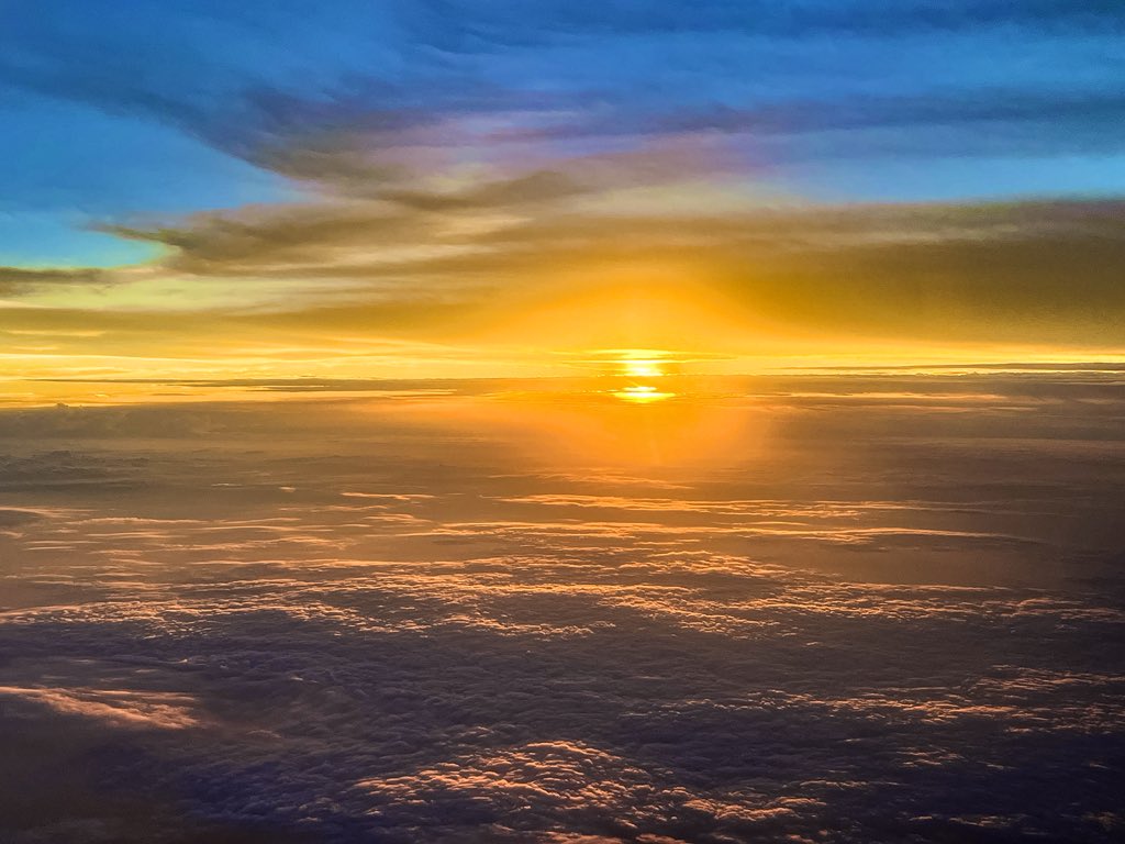 Sunset of Independence day from up above!!