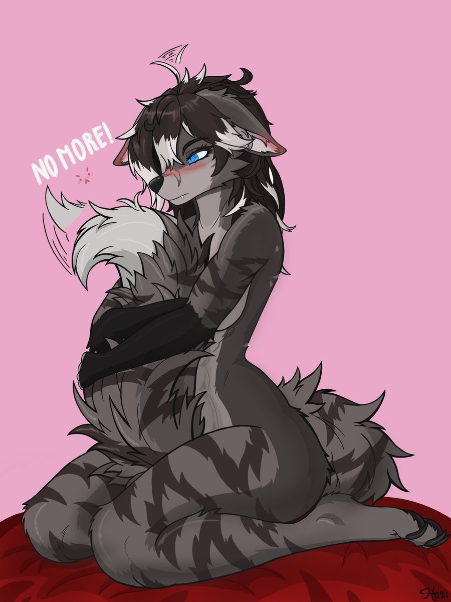 "Stop petting my tail!"