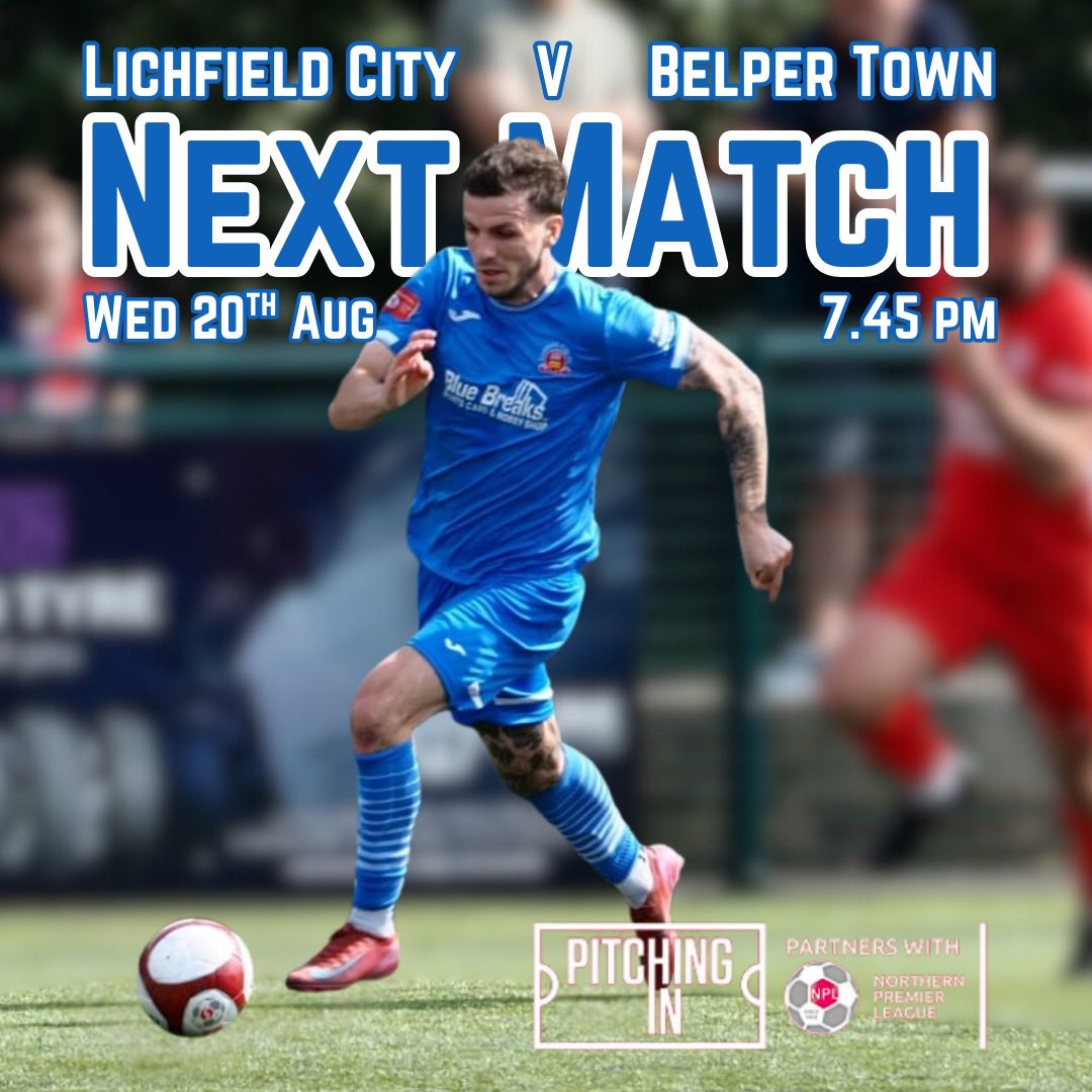 Lichfield City FC (@lichfieldcityfc) on Twitter photo No fixture for us this weekend, we are back in action on Wednesday when we welcome <a href="/BelperTownFC/">๐๐ฒ๐น๐ฝ๐ฒ๐ฟ ๐ง๐ผ๐๐ป | ๐ฃ๐ช๐ช๐ฅ</a> to our Trade Tyre Community Stadium, enjoy your weekend folks and weโll see you Wednesday โฝ๏ธ๐ No fixture for us this weekend, we are back in action on Wednesday when we welcome <a href="/BelperTownFC/">๐๐ฒ๐น๐ฝ๐ฒ๐ฟ ๐ง๐ผ๐๐ป | ๐ฃ๐ช๐ช๐ฅ</a> to our Trade Tyre Community Stadium, enjoy your weekend folks and weโll see you Wednesday โฝ๏ธ๐