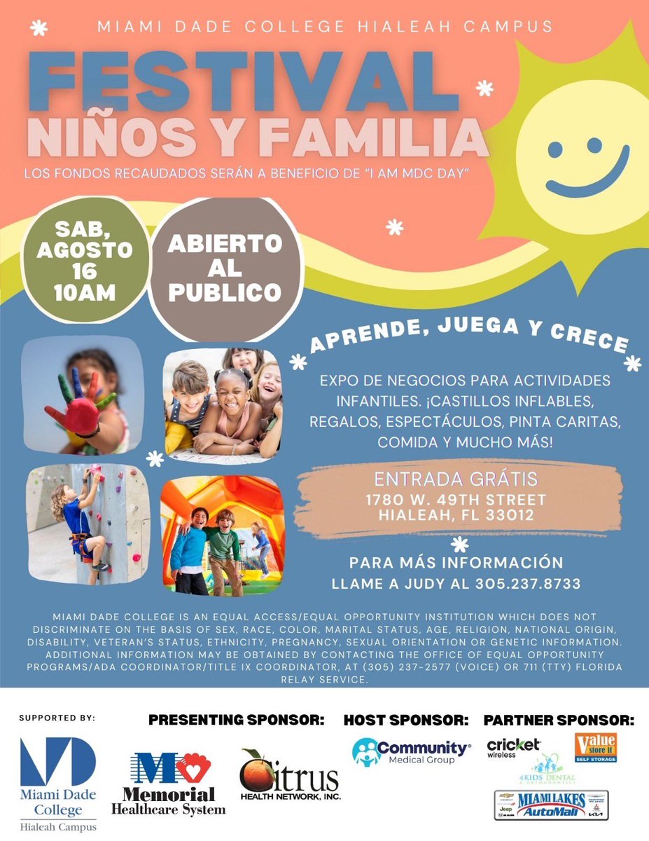 Social Cognition Lab (@umsoccoglab) on Twitter photo Kids & Family Festival is tomorrow — Learn about our paid research studies for kids & spin our fun wheel to win a prize! ✨ Miami Dade College <a href="/MDCollege/">Miami Dade College</a> - Hialeah Campus #MiamiKid #UMiami #ScienceMatters Kids & Family Festival is tomorrow — Learn about our paid research studies for kids & spin our fun wheel to win a prize! ✨ Miami Dade College <a href="/MDCollege/">Miami Dade College</a> - Hialeah Campus #MiamiKid #UMiami #ScienceMatters