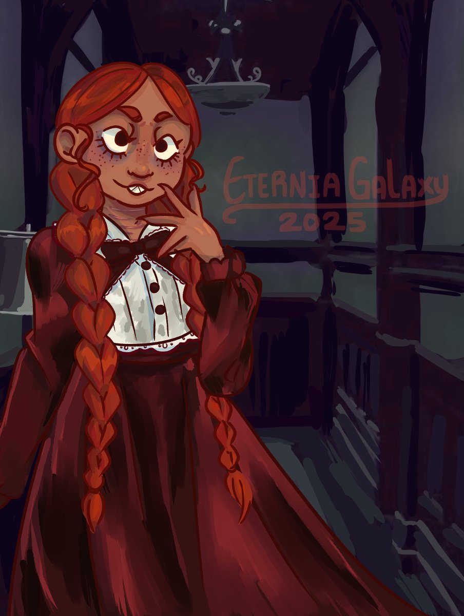 EterniaGalaxy's tweet photo. I know the backround is half assed <//3 I wanted to mess around with my sweet Meyvier!! I realized I didnt actually have any finished pieces of her.... my beloved... https://t.co/RDHd3Yo7AX