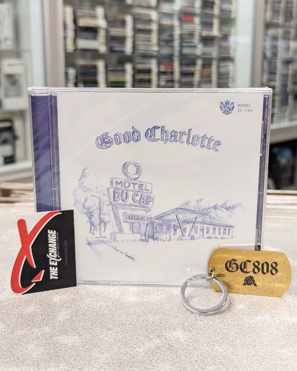 Purchase the new Motel Du Cap CD or vinyl at select locations and get a FREE Good Charlotte keychain! Available in-store only, while supplies last. #MotelDuCapRSC