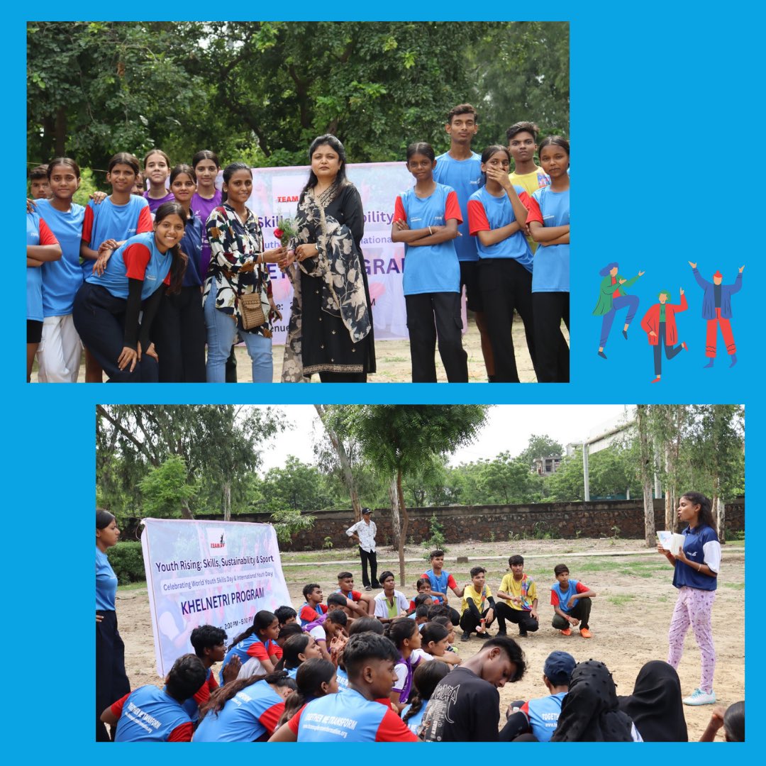 "Empowering youth through sports &amp; skills! Celebrating World Youth Skills Day &amp; International Youth Day through Sport for Development, driving progress towards SDGs.Thanks to Ms. Chavi Gupta &amp; our teams Coalition &amp; SVF for their support! #SportForDevelopment #WorldYouthSkillsDay