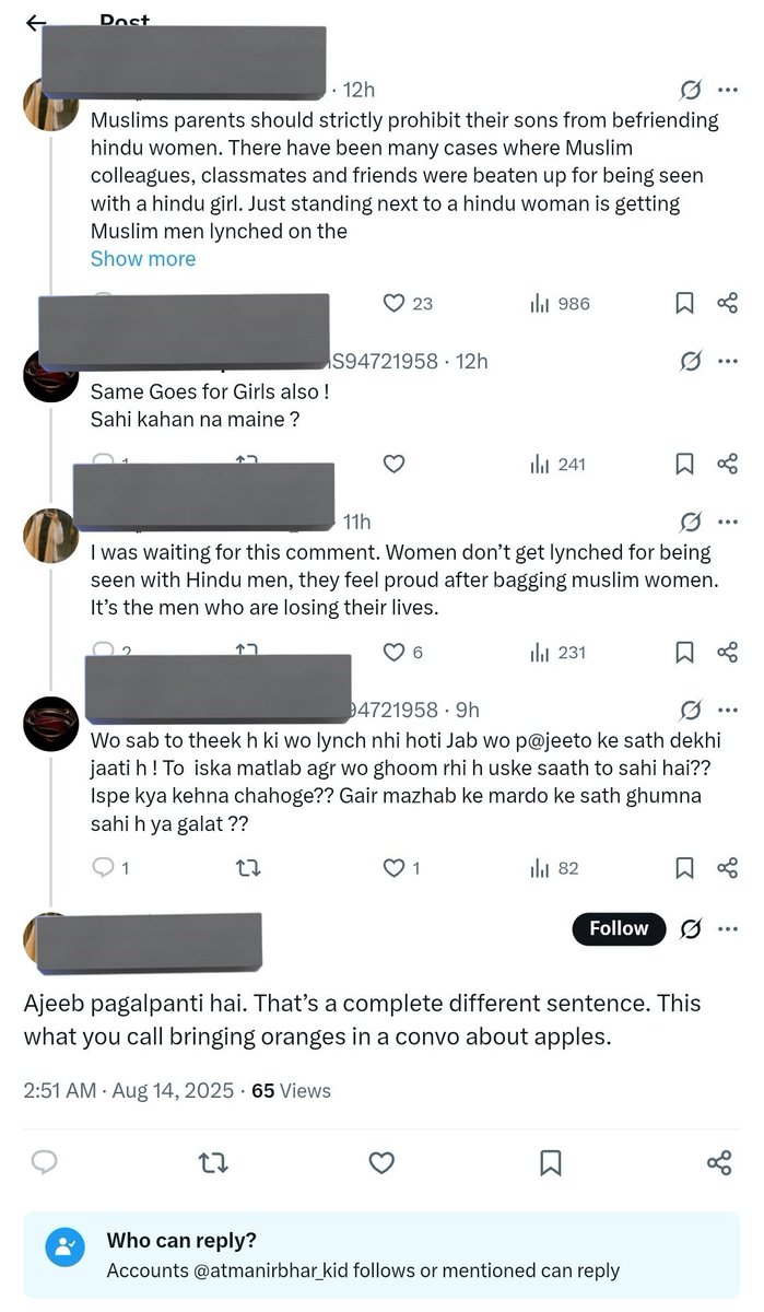True that men get killed &amp; there is no equality,🟰treatment fr adultery

Why kill a rakhail warming bed?
If bored, C can be shared, or can earn through prostitution.

True,feminists(murtad) &amp; rakhails(murtad)makes Islamophobes kuffar &amp; their co-ed mate proud &amp; have their support.