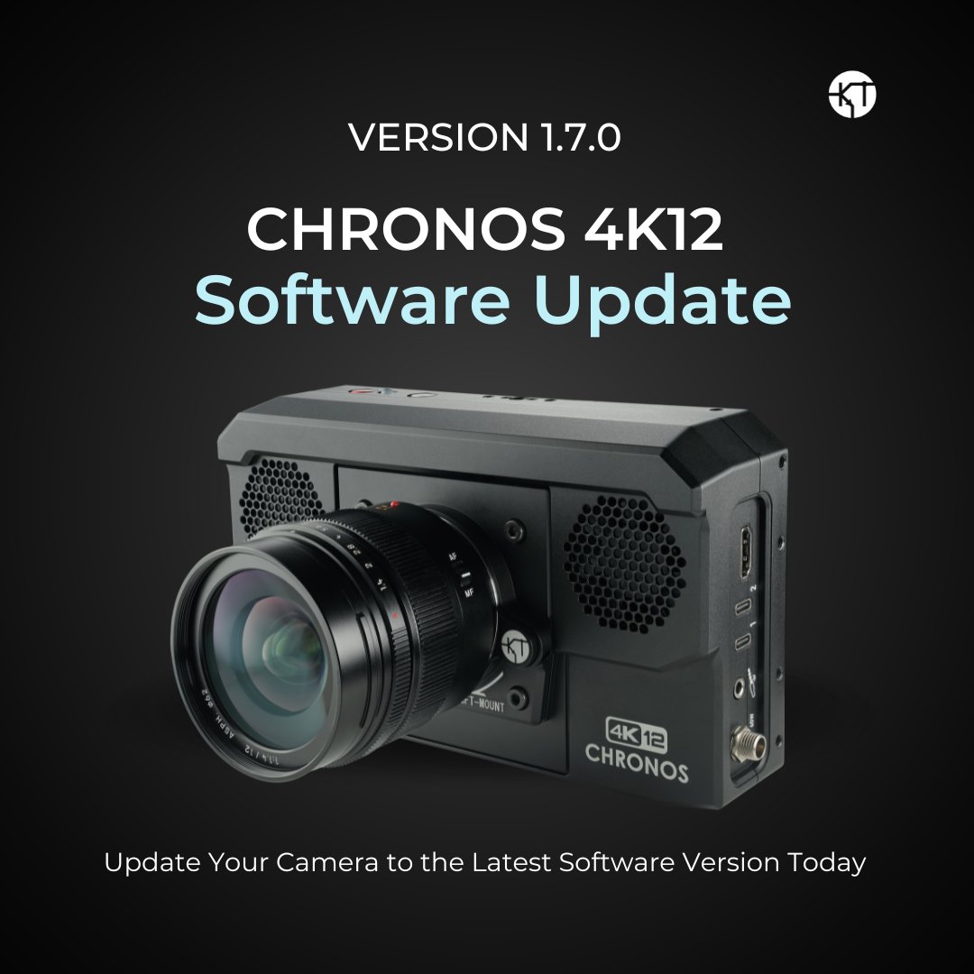 ChronosCameras's tweet image. Chronos 4K12 Software Release - Version 1.7.0 is now available! 

Enhance your high-speed imaging with powerful new features. Update your camera today - visit bit.ly/45jX8G8. 

#chronos4K12 #softwareupdate #highspeedcamera