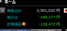 開場時間外に自動売買の練習していたら、
楽天RSSの注文ONの状態だったせいか、
8894 ＲＥＶＯＬＵＴＩＯＮ
を57000株も成行で買ってた。

－20万損失した。