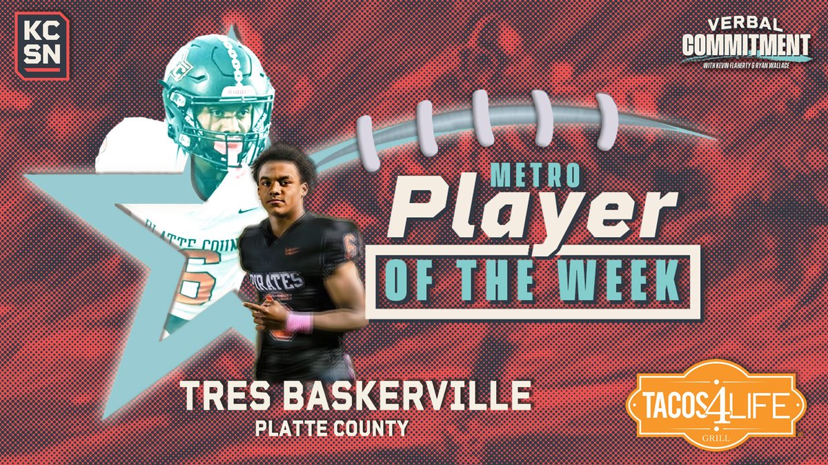 Verbal Commitment Podcast (@verbalcommit_kc) on Twitter photo 🏈 METRO PLAYER OF THE WEEK 🌮
Check out the latest <a href="/Tacos4LifeGrill/">Tacos4Life</a> POW, <a href="/TresBaskerville/">Tres Baskerville</a>, in our new episode today.
One of many <a href="/_pcpirates/">Platte County Football</a> who shined last year en route a Class 5 championship, the WR is primed for even more YAC as a senior and is determined to defend the 👑. 🏈 METRO PLAYER OF THE WEEK 🌮
Check out the latest <a href="/Tacos4LifeGrill/">Tacos4Life</a> POW, <a href="/TresBaskerville/">Tres Baskerville</a>, in our new episode today.
One of many <a href="/_pcpirates/">Platte County Football</a> who shined last year en route a Class 5 championship, the WR is primed for even more YAC as a senior and is determined to defend the 👑.