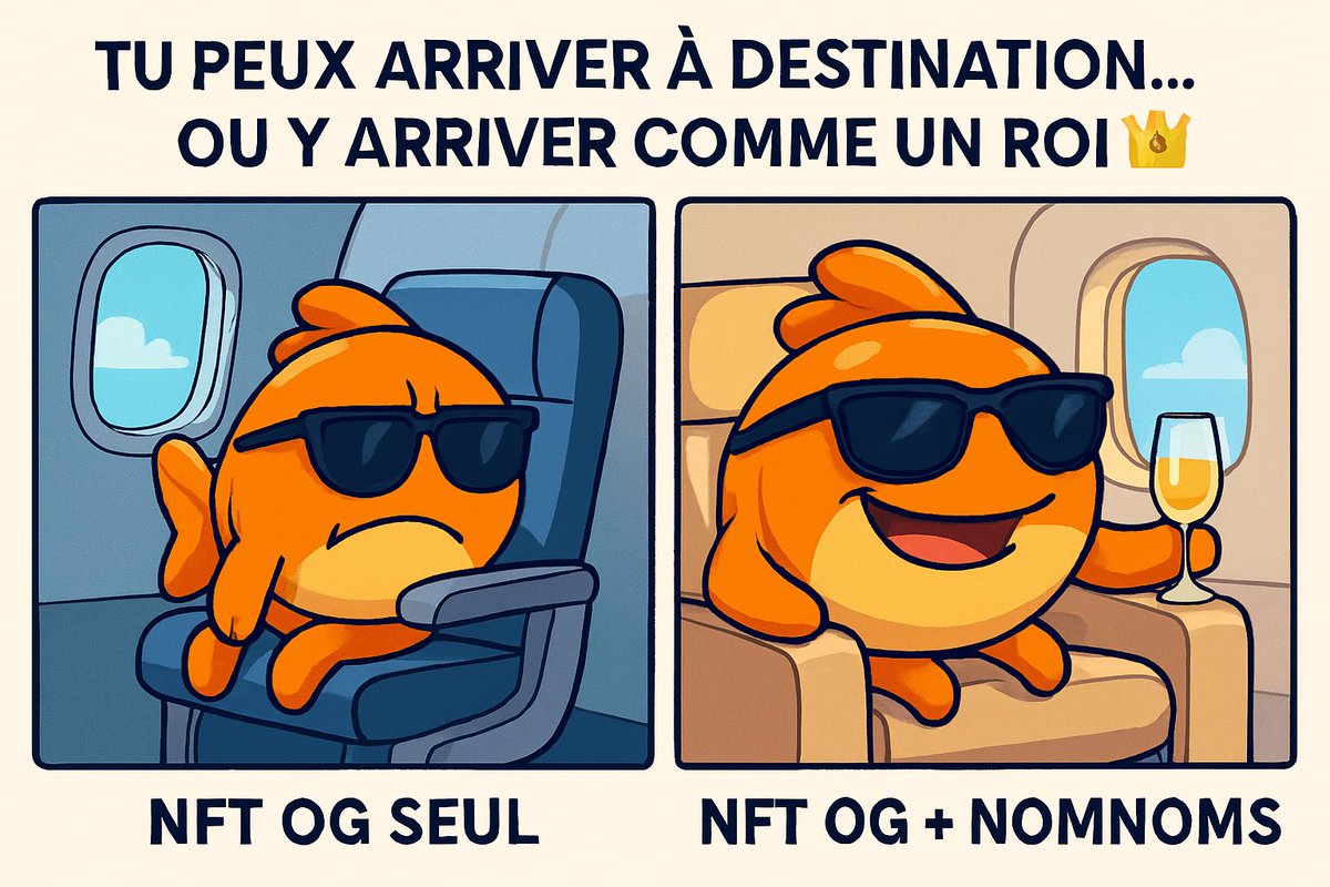 Ashencraft's tweet photo. ✈️ NFT OG SEUL : Tu arrives à destination.
💎 NFT OG + NomNoms : Tu arrives comme un roi #Nomunity #NFTOG #NomNomBoost #MemeChallenge #Nomu @EatwithNomu https://t.co/ulPtsM5oZW