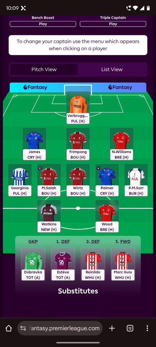 Did anyone miss me?!

As I said earlier, this is my first and final draft and being brave and going without Haaland

God save me

It's your turn to show those teams! Bring it on

#FPLCommunity #FPL