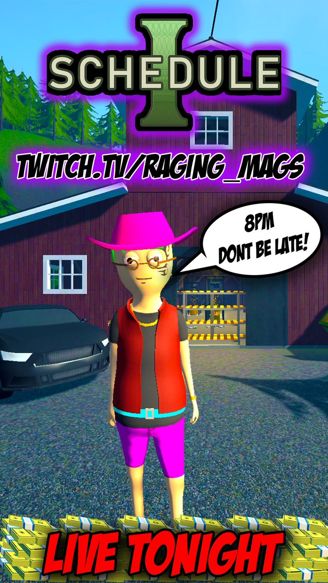 Raging_Mags's tweet image. 👻 Dai Bagans has hung up his EMF reader and picked up… well… something a bit more illegal.

💊 Schedule 1 Simulator — 8PM BST, don’t be late butt!

🎥 twitch.tv/raging_mags

#Schedule1 #SimulatorGames #TwitchStreamer #SmallStreamer #IndieGames #FunnyGaming #StreamerLife
