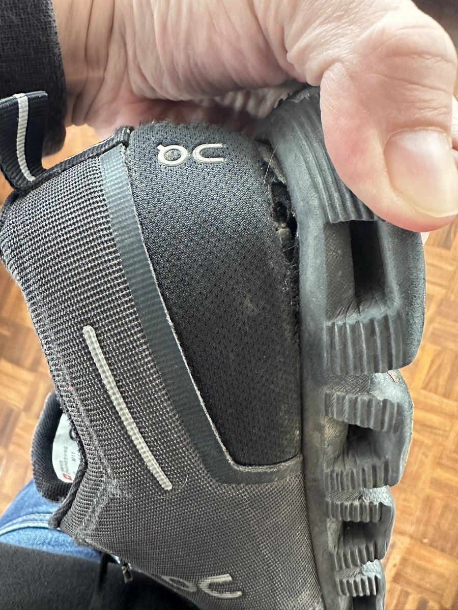 analyticalmike's tweet image. @on_running less than 2 years of wear for only spring and summer- the quality of your shoes is despicable!! #swissengineering #ONneveragain