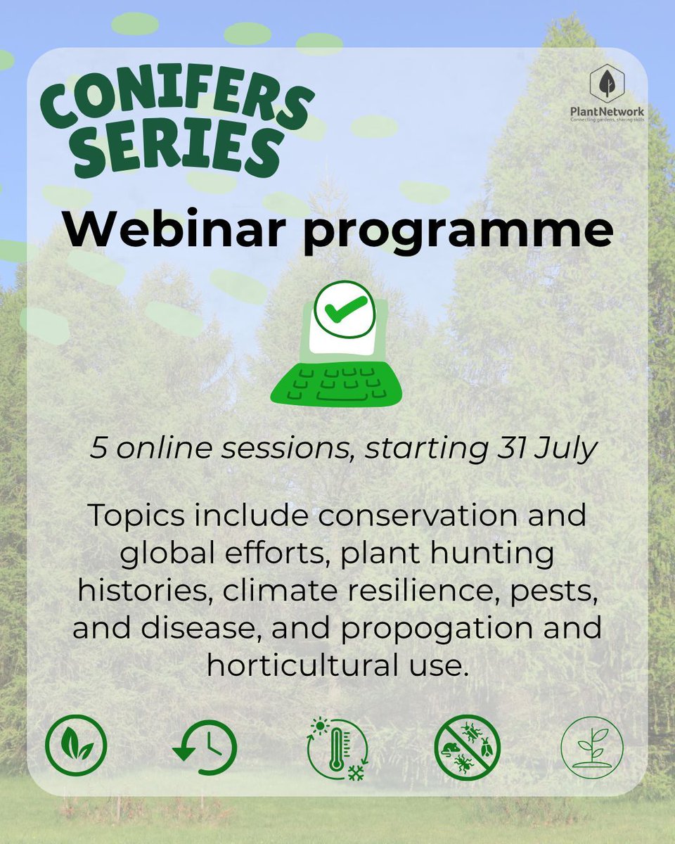 Chartered Institute of Horticulture (@cihort) on Twitter photo π§ Love trees? Donβt miss the <a href="/PlantNetwork/">PlantNetwork</a> Conifer Webinar Series!
π² 21 August | 10 September (More TBC)
βοΈ Expert speakers
βοΈ Fascinating insights into conifer conservation & cultivation
Book now!
π shorturl.at/og9vK
#ConiferSeries #TreeConservation #Arboriculture π§ Love trees? Donβt miss the <a href="/PlantNetwork/">PlantNetwork</a> Conifer Webinar Series!
π² 21 August | 10 September (More TBC)
βοΈ Expert speakers
βοΈ Fascinating insights into conifer conservation & cultivation
Book now!
π shorturl.at/og9vK
#ConiferSeries #TreeConservation #Arboriculture