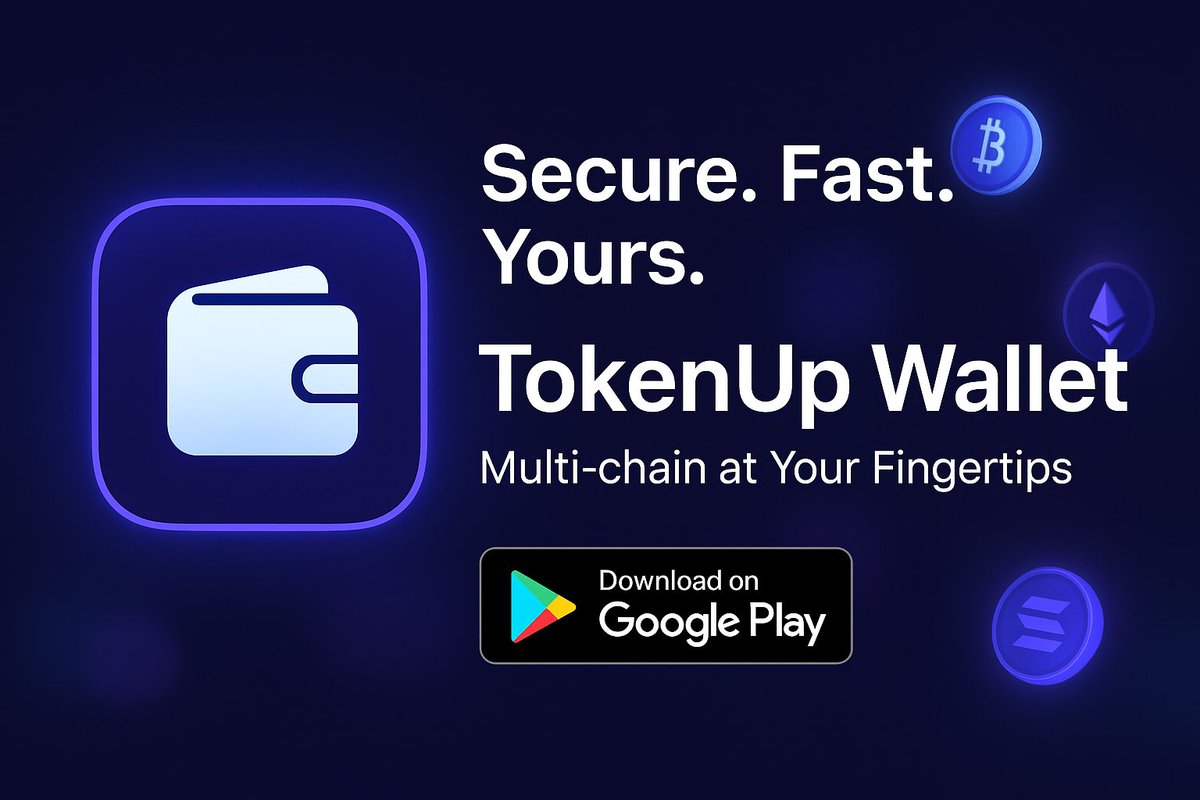 Ajeet27938's tweet photo. ๐ผ Your Crypto, Your Control!
๐ Store, send, and swap crypto securely with TokenUp Wallet.
๐ Instant transactions, top-grade security, and full control in your hands.
๐ฒ Download
#TokenUpWallet #CryptoWallet #CryptoSecure #Blockchain #Web3 #CryptoTrading https://t.co/U9xGClP1C3