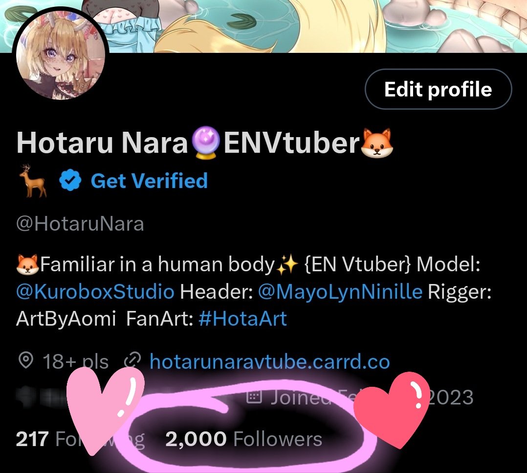 HotaruNara's tweet photo. 2k??? You guys are so sweet!! https://t.co/KqTdV07wb7