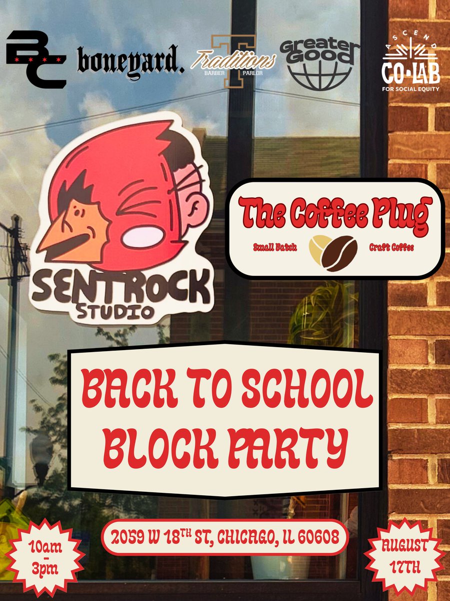 Complimentary coffee for the parents while yall wait for your kids to get haircuts / braids 

Swing by Sunday bring someone and let’s show the next generation they matter and are our future 🤎