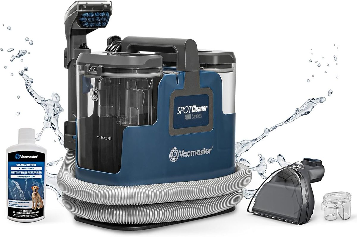 bargainhubdeals's tweet image. Vacmaster SCB301 400 Series Portable Carpet &amp;amp; Upholstery Spot Cleaner Machine, 15Kpa Power Suction with Versatile Tools for Pets, Area Rugs and Couches  For  $69.99

sovrn.co/15ryj64

#Deals #CleanerMachine
