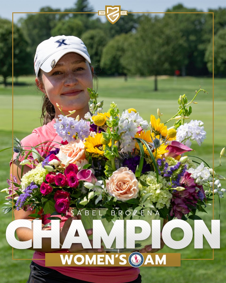 Congratulations to Isabel Brozena, the 122nd Massachusetts Women's Amateur Champion 🏆

#MassWomensAm | #MassGolf