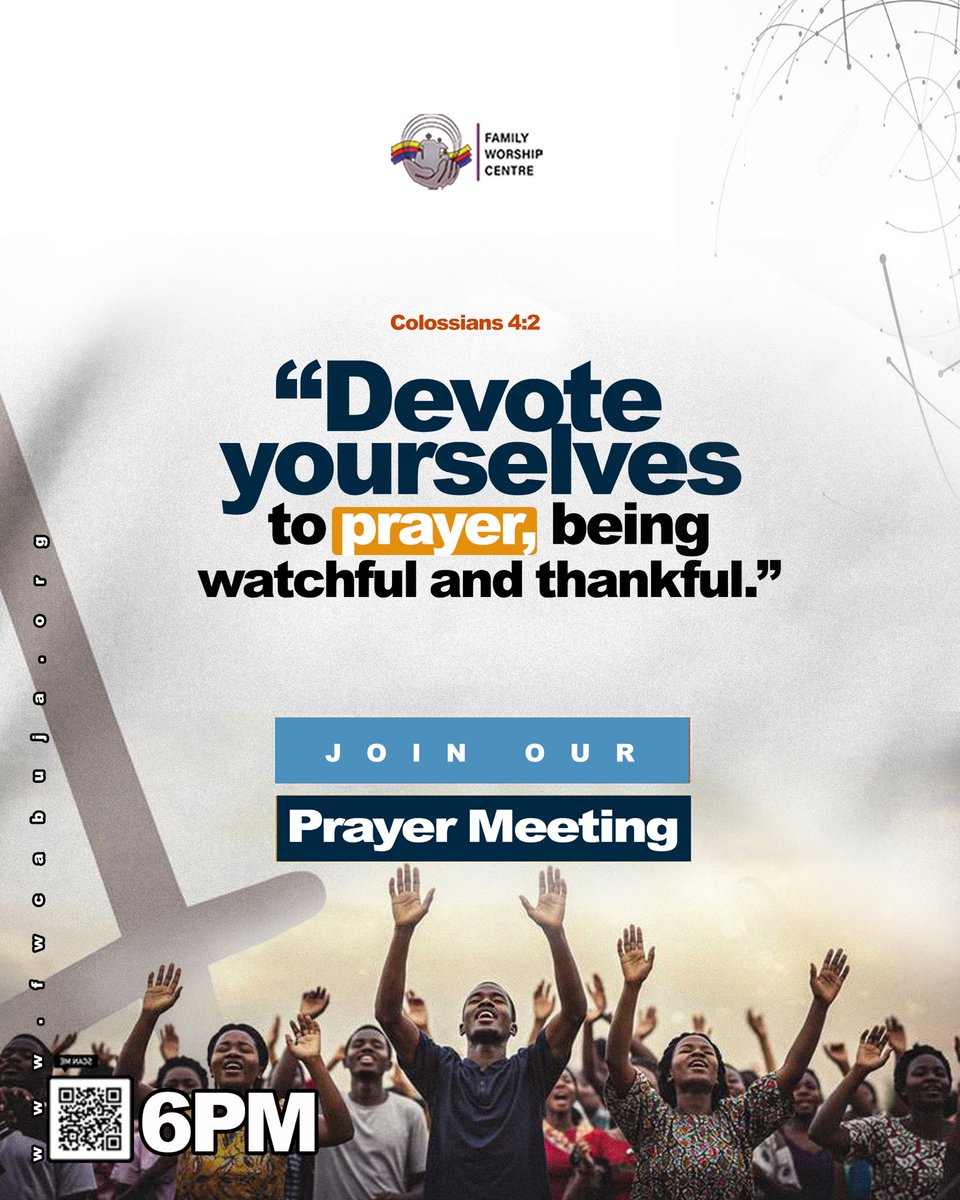 Let’s unite in faith to Pray.

Prayer &amp; Miracle Service holds today by 6pm.

God is ready to work wonders in our midst!

#prayer #miracles #blessings #fwcabuja #prayermeeting #fyp