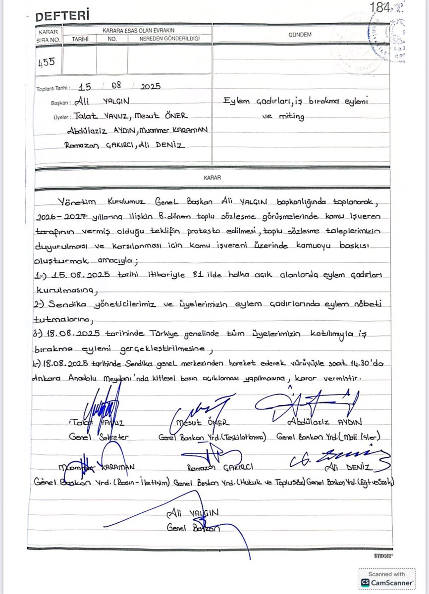 📢EYLEM ÇADIRI KURUYORUZ❗️
📢İŞ BIRAKIYORUZ!❗️
📢MİTİNG YAPIYORUZ ❗️

Hükümetin ikinci teklifte aklımızla alay edercesine taban aylığa 1000 ₺ zam önermesi,bunun dışında adım atmaması üzerine “eylem kararları alınmıştır
#EmekveEkmeğimizİçin
<a href="/tcbestepe/">T.C. Cumhurbaşkanlığı</a> 
<a href="/HMBakanligi/">T.C. Hazine ve Maliye Bakanlığı</a> 
<a href="/csgbakanligi/">T.C. Çalışma ve Sosyal Güvenlik Bakanlığı</a>