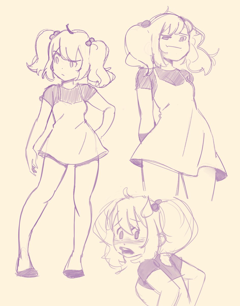 sketch for a character sheet I'm working on #wipart