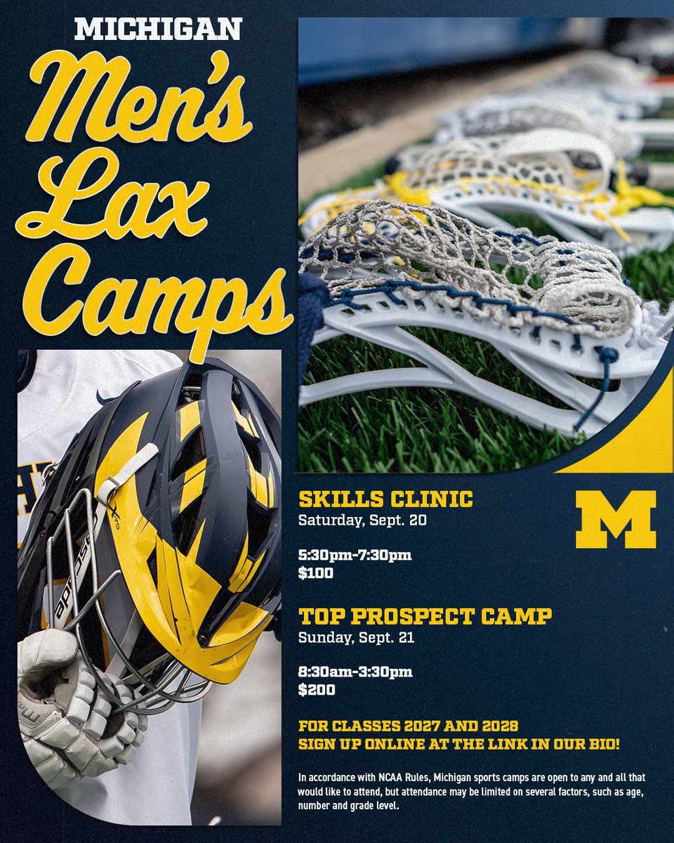 Michigan Men's Lacrosse tweet media