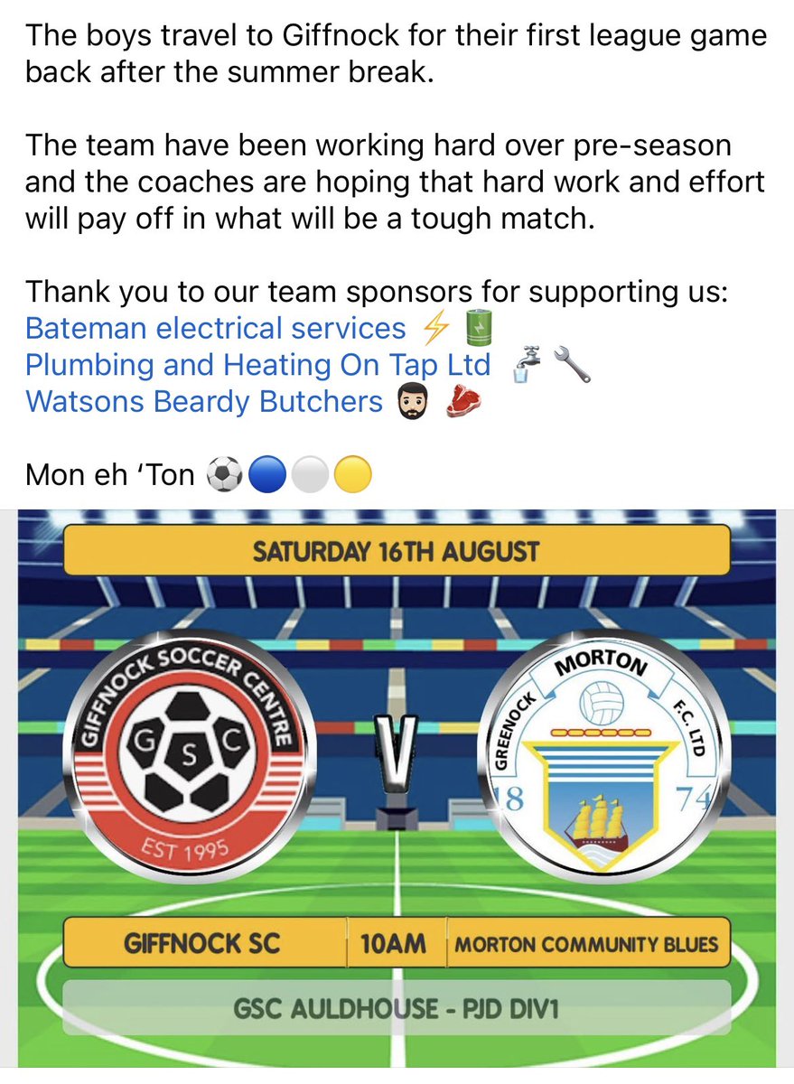 The team are back in action ⚽️🔵⚪️🟡
#monehton