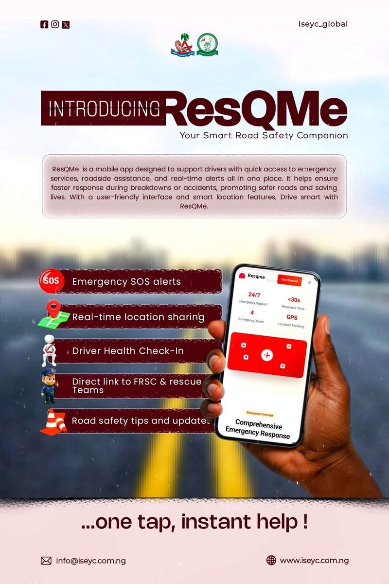 maikano_J's tweet photo. Design that saves lives.🚨📱
This Crafted  ResQMe flyer wasn’t just made to look good, Rather it was built;

•To inform
•To act fast, and
•To save lives...

In design, clarity isn’t optional it’s survival. Let’s create visuals that truly communicate. 🎨💡  

#DesignWithPurpose https://t.co/gdh1DFqFKn