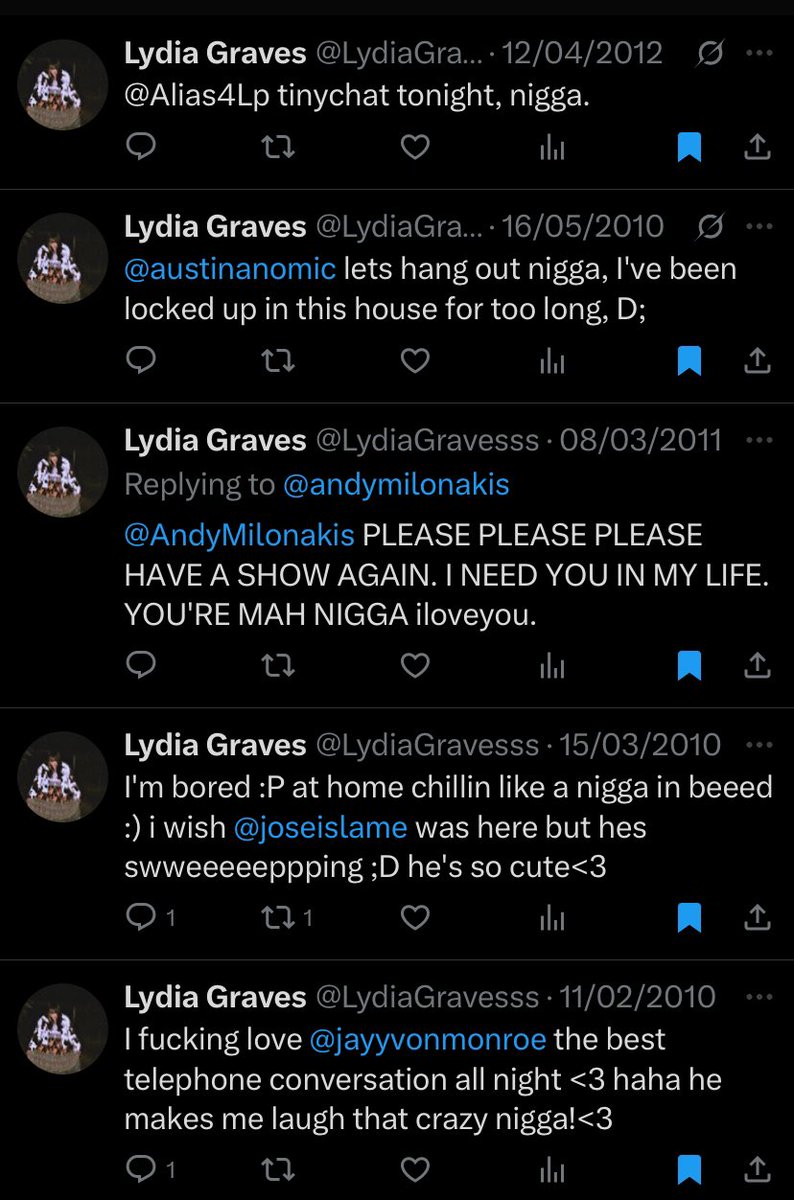 her friends and family loveeee that word