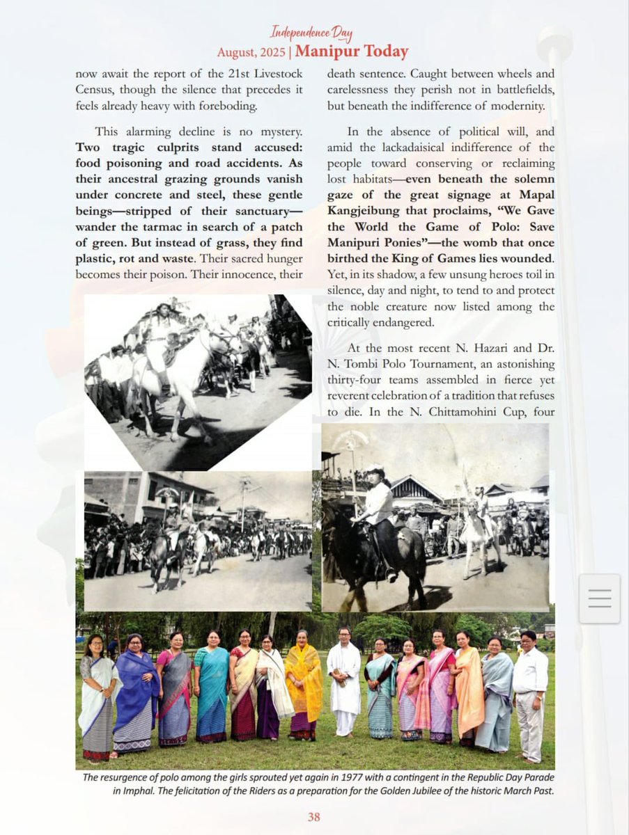 TMP Academics (@tmpacademics) on Twitter photo Manipur’s sacred legacy of ponies & Kanglei—rooted in myth, worship & Lai Haraoba—goes beyond sport. Kanglei stands as a sacred talisman of strength, endurance & cultural pride. 🐎✨ #Manipur #Polo #Heritage Manipur’s sacred legacy of ponies & Kanglei—rooted in myth, worship & Lai Haraoba—goes beyond sport. Kanglei stands as a sacred talisman of strength, endurance & cultural pride. 🐎✨ #Manipur #Polo #Heritage