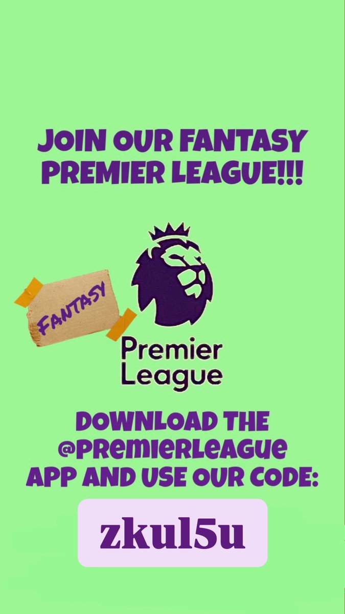 offside_boys's tweet photo. @ItsPaulK_ @OfficialFPL Join our Offside Boys FPL!!!

Code : zkul5u

#STAYOFFSIDE #FPL https://t.co/clCq7gDqZL