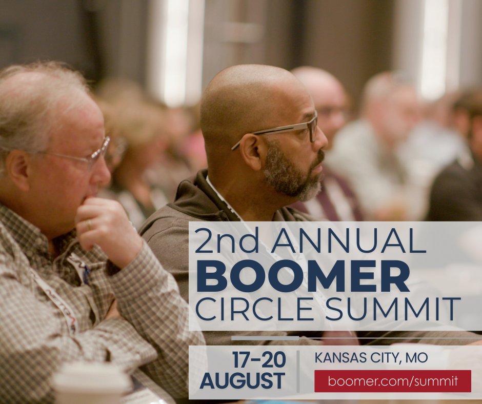 You don’t have to solve your biggest firm challenges alone. In just 2 days, the Summit brings together the peers and ideas to help you move forward. 

Learn More: boomer.com/summit 
#BoomerCircleSummit