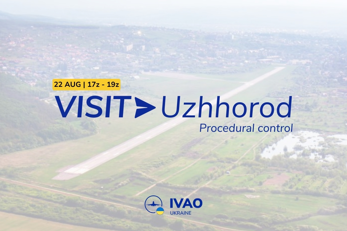 ✈️ Challenge yourself at Visit Uzhhorod with procedural control!
📍 UKLU, on Ukraine’s border with Slovakia
🛑 No radar coverage - just pure procedural ATC. Can you handle it?
ua.ivao.aero/l/uzin #IVAO #Ukraine #Event