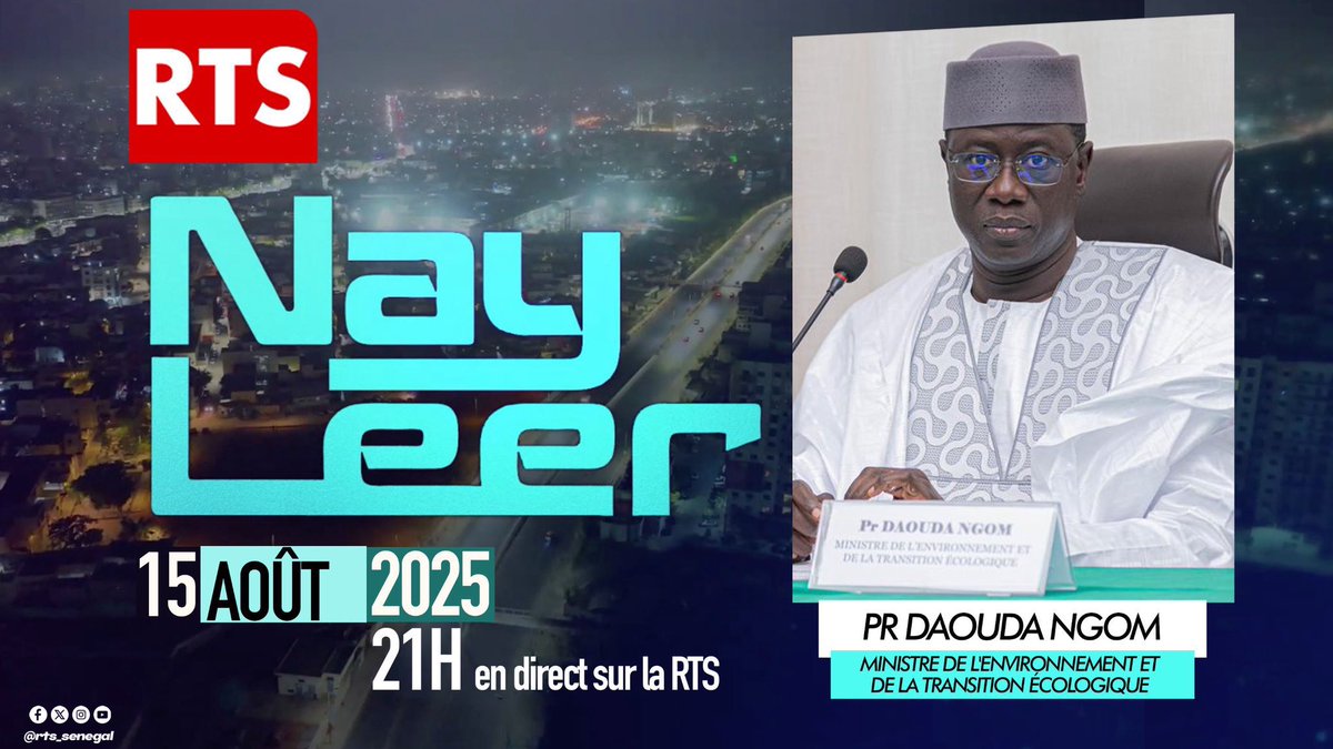 Je serai sur la RTS1 aujourd’hui à 21 h. Leral lep insha allah