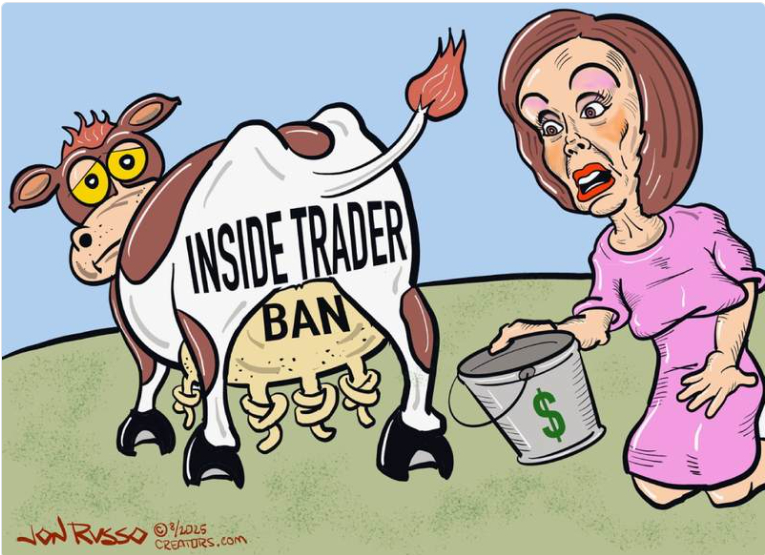Bill S ᵛᵉʳᶦᶠᶦᵉᵈᵀʳᵘᵐᵖ (@askynow) on Twitter photo The chutzpah of <a href="/SpeakerPelosi/">Nancy Pelosi</a>!
Thinks #WeThePeople are oblivious to her extreme insider trading, or are somehow OK with it...and no Nancy, your hubs Paul doesn't "handle that stuff", he is just your lackey to execute the tips you give him! Retirement is not your out, prison is! The chutzpah of <a href="/SpeakerPelosi/">Nancy Pelosi</a>!
Thinks #WeThePeople are oblivious to her extreme insider trading, or are somehow OK with it...and no Nancy, your hubs Paul doesn't "handle that stuff", he is just your lackey to execute the tips you give him! Retirement is not your out, prison is!