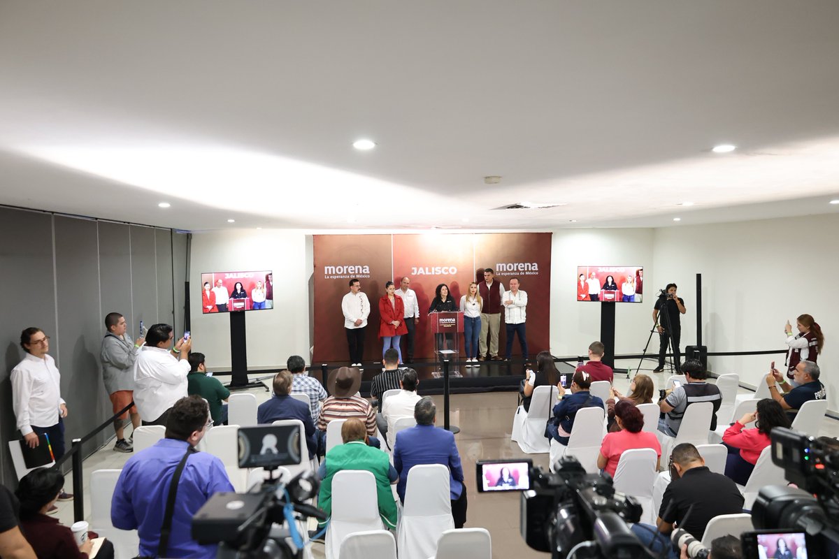 Hoy acompañamos a nuestra dirigencia nacional, reafirmando lo que siempre hemos sabido: la transformación nace del pueblo y para el pueblo. 

En Jalisco, nos organizamos desde abajo y con todas y todos, porque solo así la esperanza se convierte en realidad. Llevaremos la voz de