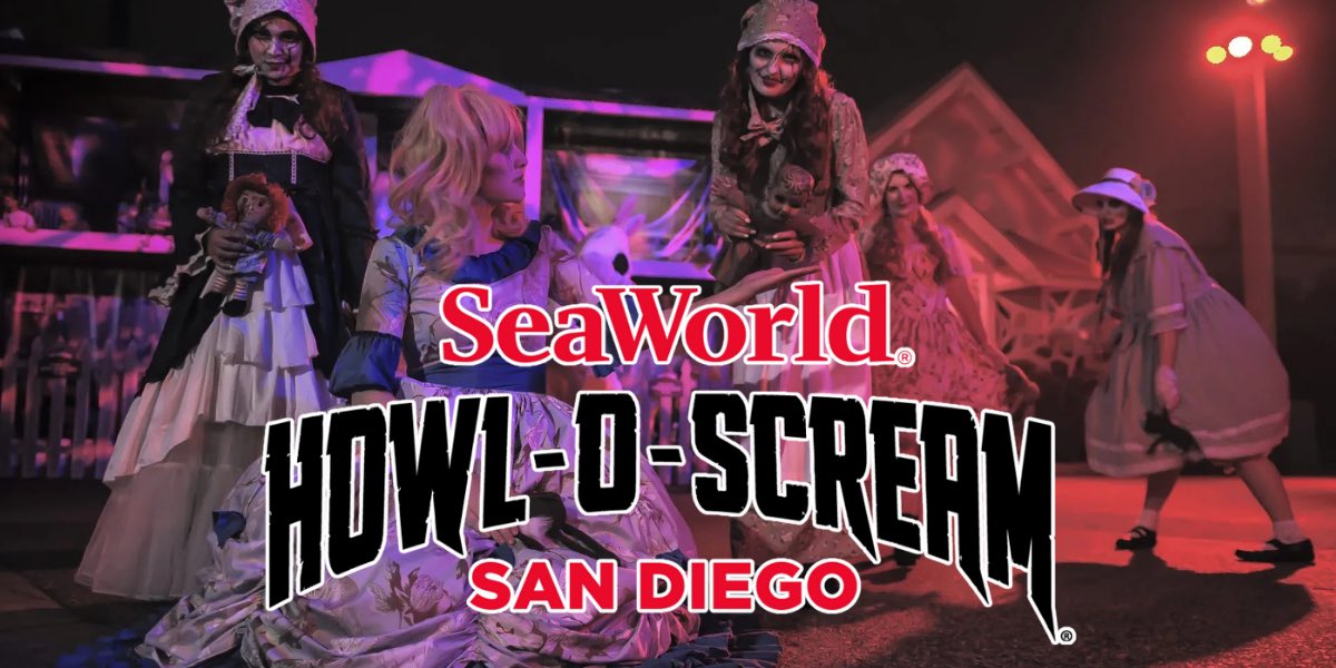 Howl-O-Scream at SeaWorld San Diego is making a grand return with two new haunted houses this Halloween season. 

Details: 
thathashtagshow.com/halloween-7/se…