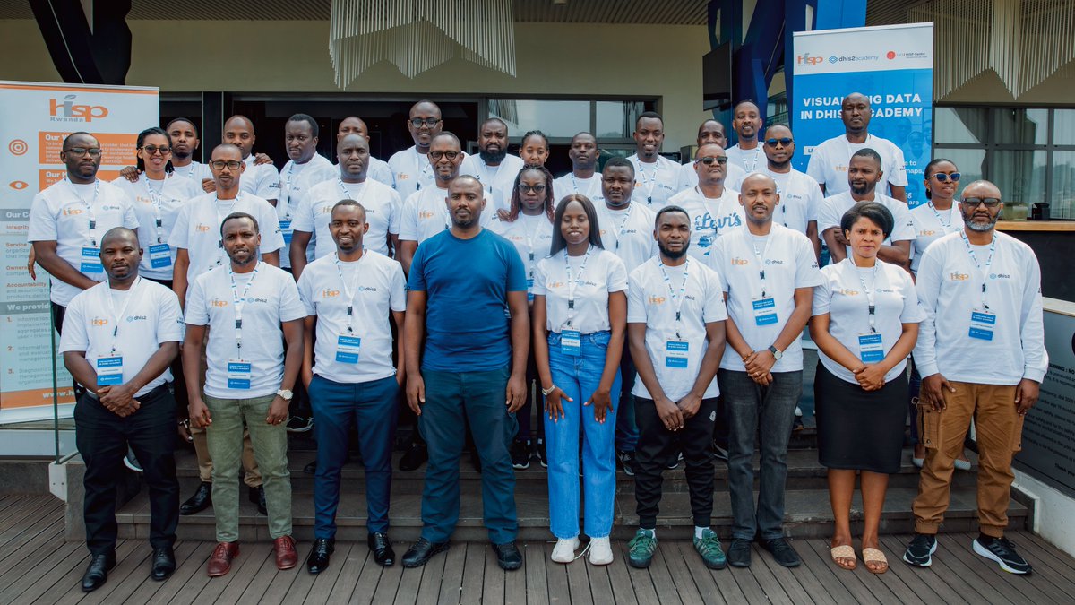 HispRwanda's tweet photo. Today marks the close of the 5-day Data Visualization in DHIS2 Academy Hosted by HISP Rwanda in Kigali, it brought together M&amp;E leads, Data Managers &amp; Implementers from across Africa for hands-on training in Pivot Tables, Charts, Maps &amp; more boosting data use for decision-making! https://t.co/pvvrp2oNQK