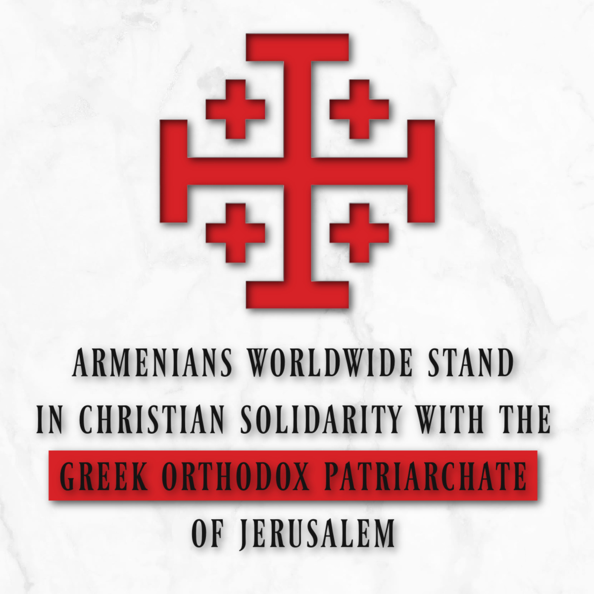 Armenians worldwide stand in Christian solidarity with our Greek Orthodox brothers and sisters in the Holy Land.

News: timesofisrael.com/liveblog_entry…