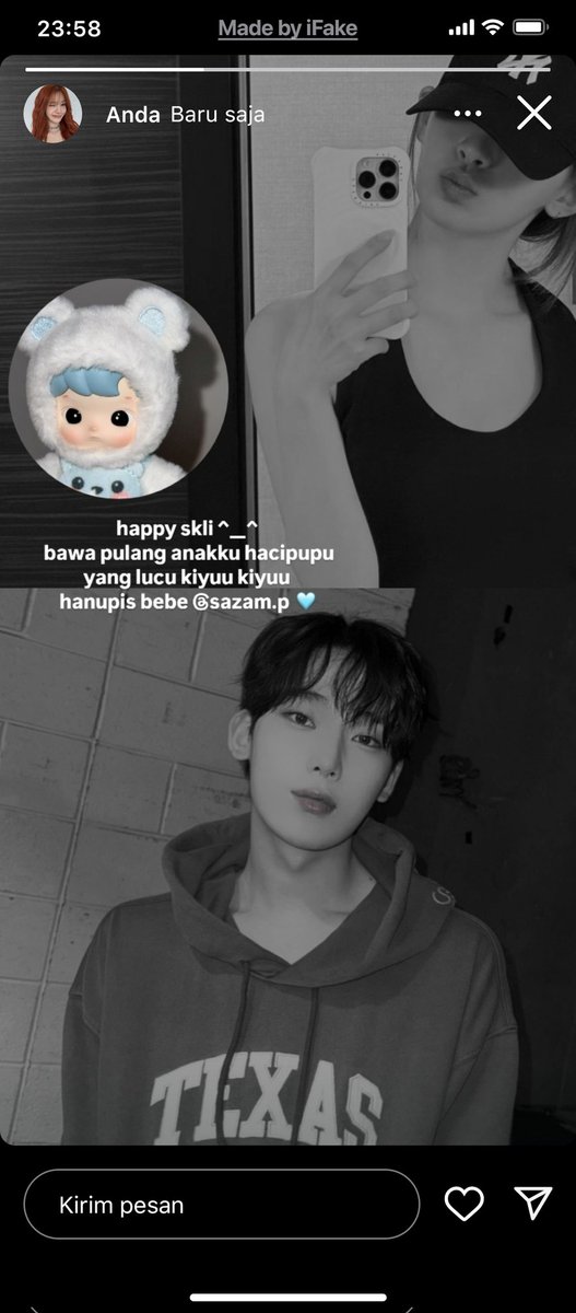 acarinadeww's tweet photo. kamu dan hacipupu
#deonsseni one tweet au
special my birthday 💝 https://t.co/Q8JTXF35vw