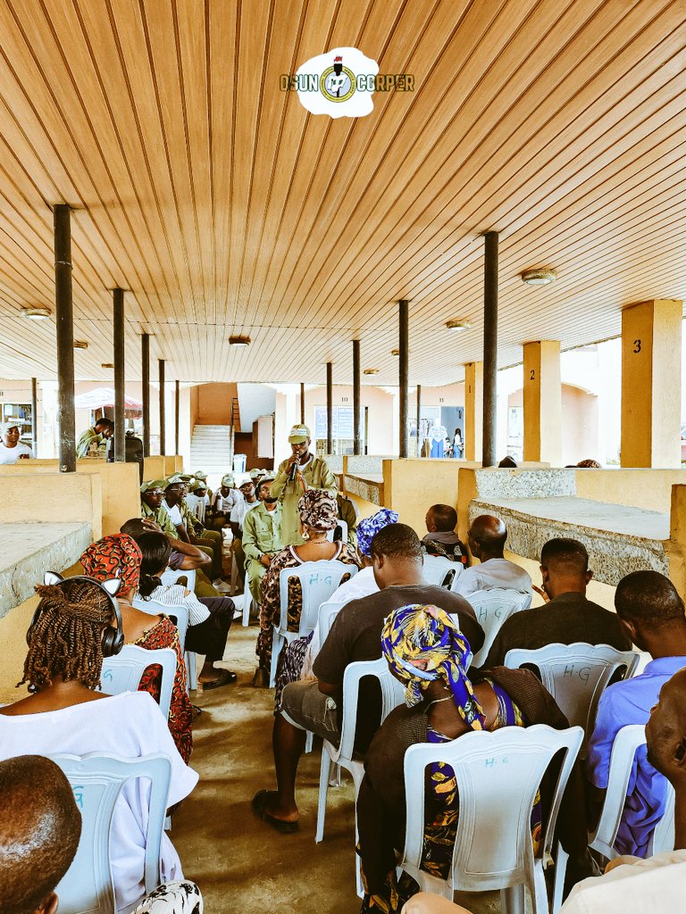 damjohnofficial's tweet photo. While real life instances of business owners who were victims of scammers that I know, were cited as practical reference sources. 

The sensitisation  was planned and carried out by board members of the Editorial CDs of the NYSC Osun State 

#osunstate 
#osunosogbo 
#nysc https://t.co/FSRdyVGURm